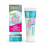 Oral7 toothpaste with active enzymes for real dry mouth relief, fluoride and calcium formula.