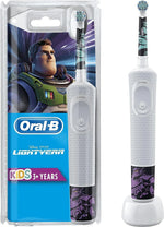 Oral-B Disney Pixar Lightyear electric toothbrush for kids ages 3 and up.