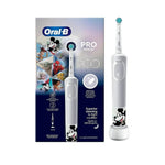 Oral-B Disney 100 edition rechargeable electric toothbrush for kids 3+ with Mickey Mouse design.