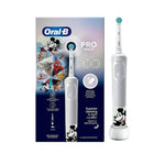 Oral-B Disney 100 edition rechargeable electric toothbrush for kids 3+ with Mickey Mouse design.