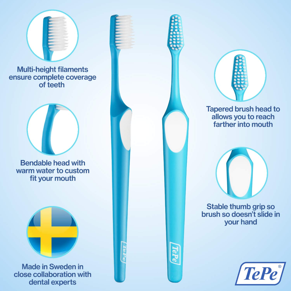 TePe Supreme Regular/Compact Soft Toothbrush – DentPak