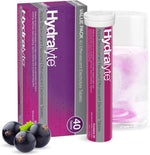 Apple blackcurrant flavoured effervescent electrolyte tablets for dehydration relief.
