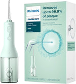 Philips Sonicare Cordless Power Flosser 2000 oral irrigator with product packaging.