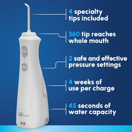 Waterpik WF-13 Rechargeable Cordless Pearl Water Flosser