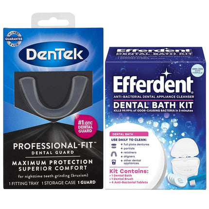 DenTek Professional-Fit Maximum Protection Dental Guard and Dental Bath Kit