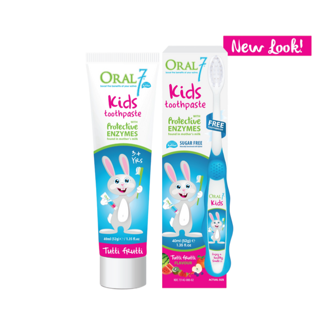 Oral 7 Seven Kids Toothpaste - Free Toothbrush