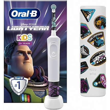 Oral-B Junior Kids Rechargeable Toothbrush with Travel Case Frozen/Disney/Star Wars/Buzz/Spiderman