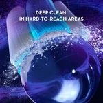 Toothbrush bristles cleaning hard-to-reach areas with a deep clean effect.