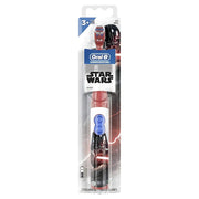 Oral-B Star Wars themed electric toothbrush with Darth Vader design for kids.