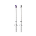 Two Philips Sonicare electric toothbrush replacement heads, models F2 and F3, on white background.