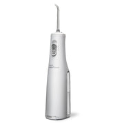White Waterpik waterflosser oral irrigator for dental hygiene on a white background.
