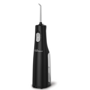Black Waterpik waterflosser cordless oral irrigator for dental hygiene