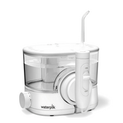 White Waterpik oral irrigator with water reservoir for dental hygiene