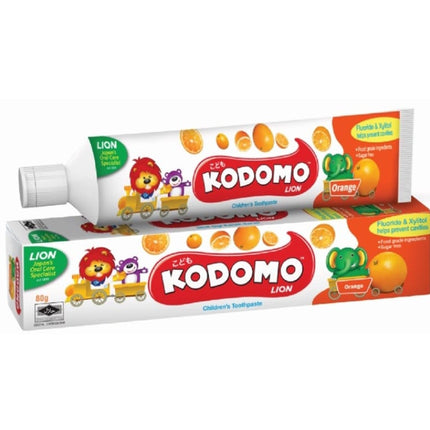 Kodomo Lion Kid's Children's Toothpaste 15g/60g/80g (Strawberry/Grape/Apple/Orange)