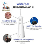 Waterpik Cordless Pearl WF-13 water flosser for healthy gums and portable oral hygiene.