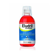 Eludril Classic antibacterial mouthwash for healthy gums, 500ml bottle.