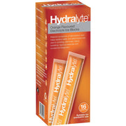 Hydralyte orange flavoured electrolyte ice blocks for dehydration relief.