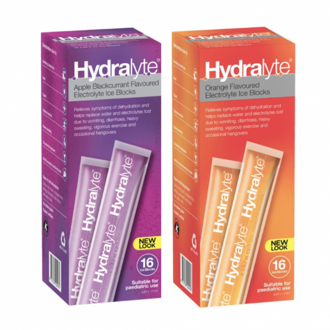 Hydralyte Electrolyte Ice Blocks (Apple Blackcurrant/Orange)