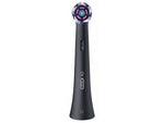 Oral-B iO electric toothbrush with a purple oscillating brush head on a white background.