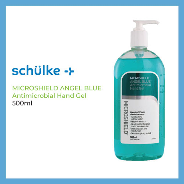 Schulke Microshield® Angel Blue Antimicrobial Hand Gel 500ml Hospital Grade Sanitizer