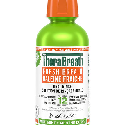TheraBreath Mouthwash Fresh Breath Oral Rinse - Mild Mint / Invigorating Icy Mint