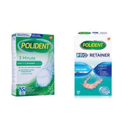 Polident Retainer Denture Nightguard Cleanser | DentPak