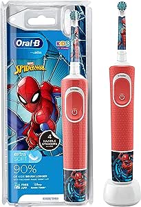 Oral B Kids Electric Toothbrush - Princess Cars Frozen StarWars Spiderman Disney Buzz