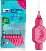 TePe interdental brush in pink for effective oral hygiene and cleaning between teeth.