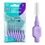 TePe extra soft interdental brushes for gentle cleaning between teeth, 8 piece pack.