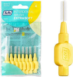 TePe extra soft interdental brushes size 4 for gentle cleaning between teeth, 8 pieces pack.