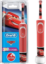 Oral-B Disney Pixar Cars electric toothbrush for kids aged 3-5 years with stickers.